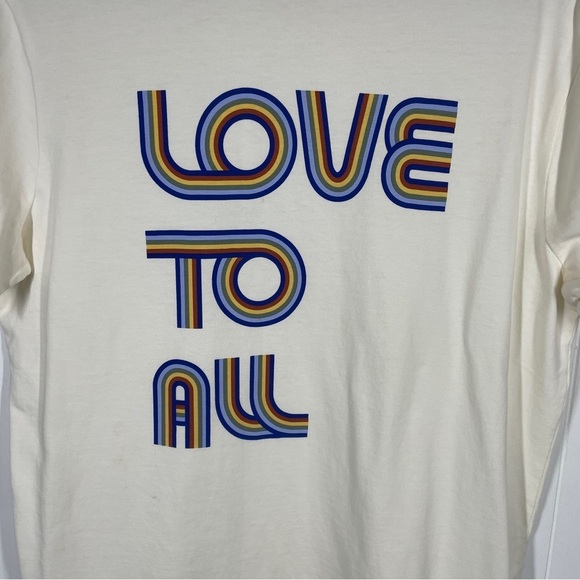 NWT Madewell White Love to All Graphic Short Sleeve Allday Tee Small - Picture 3 of 6
